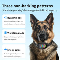 Smart Automatic Anti Barking Dog Collar Rechargeable Bark Stopper Stop Barking HD Digital Display IP67 Waterproof Collar For Dogs Pet Products null