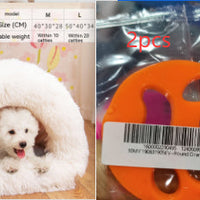 New Splice Portable Pet Nest Portable Autumn And Winter Warm Dog Nest Moisture-proof Long Fur Cat Nest Cross Border Pet Nest null