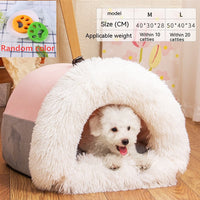 New Splice Portable Pet Nest Portable Autumn And Winter Warm Dog Nest Moisture-proof Long Fur Cat Nest Cross Border Pet Nest null