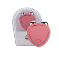 Portable Facial Micro-current Beauty Instrument For Lifting Thinning And Reducing Edema With Double Roller Massager null