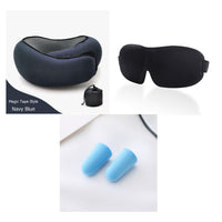 Travel Neck Pillow Non-Deformed Airplane Pillow Travel Neck Cushion Durable U-Shaped Travel Memory Cotton Nap Neck Pillow null
