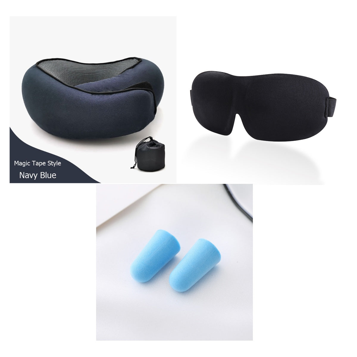 Travel Neck Pillow Non-Deformed Airplane Pillow Travel Neck Cushion Durable U-Shaped Travel Memory Cotton Nap Neck Pillow null