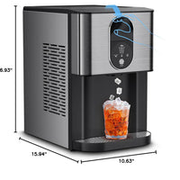 Silent Nugget Ice Maker 44lbs/24H Countertop Dispenser