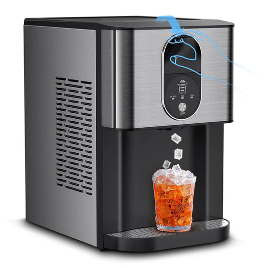 Silent Nugget Ice Maker 44lbs/24H Countertop Dispenser