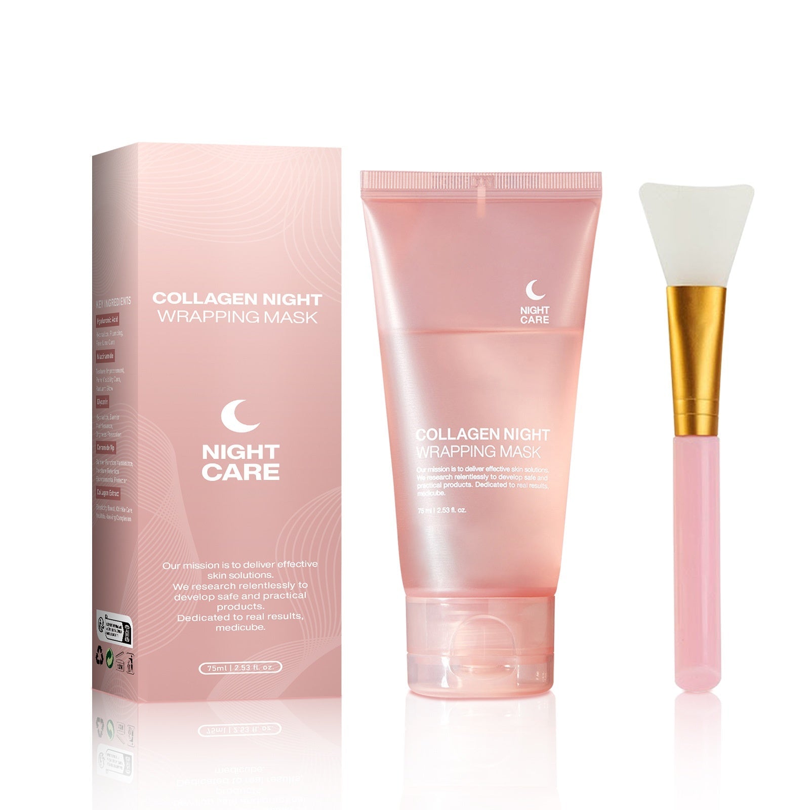 Face Night Mask Collagen Wrapping Mask Natural Ingredients Firming Elasticity & Hydration Anti-wrinkle For Skin Care Best Choice For 3C Discount Store