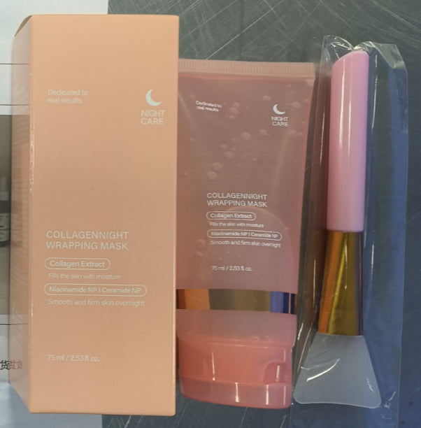 Face Night Mask Collagen Wrapping Mask Natural Ingredients Firming Elasticity & Hydration Anti-wrinkle For Skin Care Best Choice For 3C Discount Store
