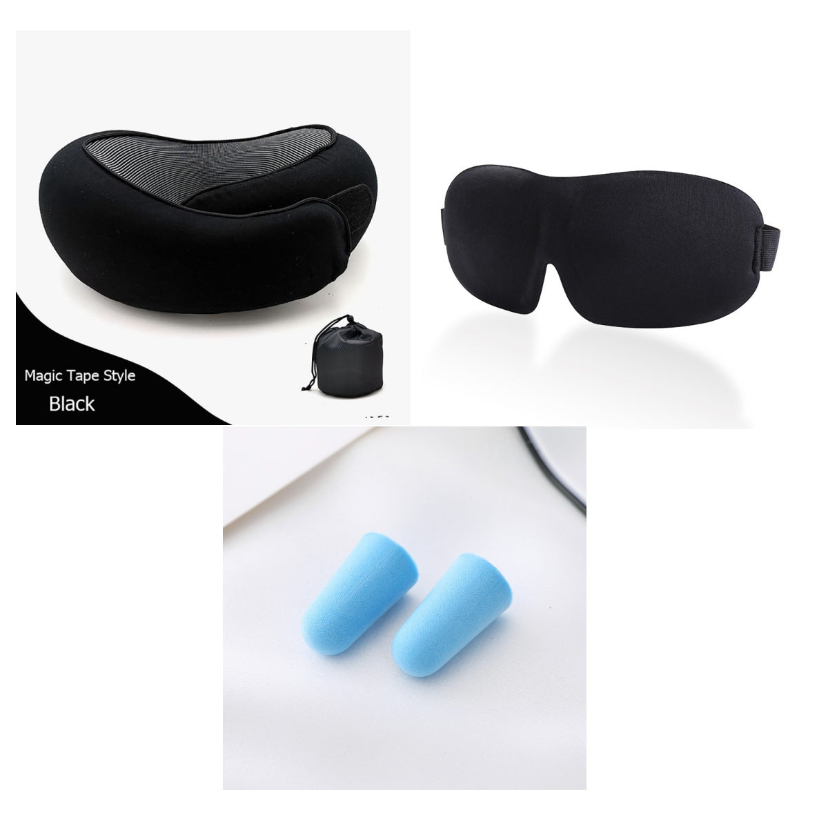 Travel Neck Pillow Non-Deformed Airplane Pillow Travel Neck Cushion Durable U-Shaped Travel Memory Cotton Nap Neck Pillow null