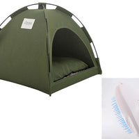 Cat Tent Cooling Mat  Dog House Pet Sofa Camping Dog Bed With Cushion For Dog Kennel Indoor Cat Nest Cat Bed Pets Products null