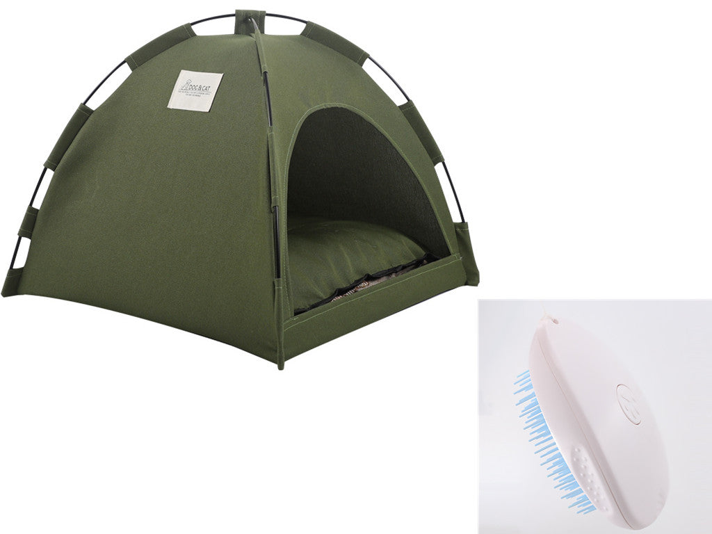 Cat Tent Cooling Mat  Dog House Pet Sofa Camping Dog Bed With Cushion For Dog Kennel Indoor Cat Nest Cat Bed Pets Products null