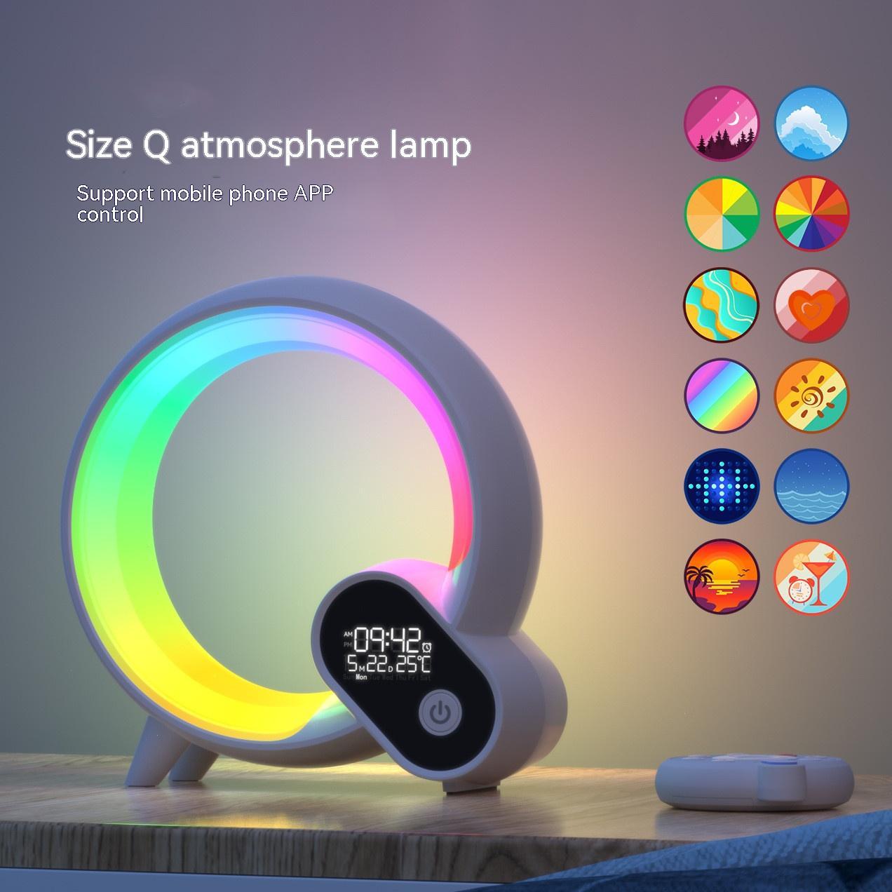Creative Q Light analog sunrise alarm clock with colorful atmosphere light and Bluetooth audio