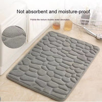 Simple Pebble Memory Sponge U-shaped Floor Mat Best Choice For 3C Discount Store