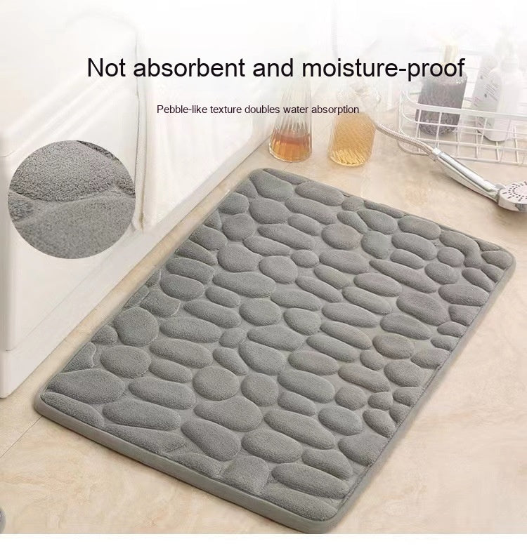 Simple Pebble Memory Sponge U-shaped Floor Mat Best Choice For 3C Discount Store